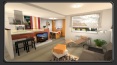 kuhinja tv - pogled na kuhinjo in jedilnico