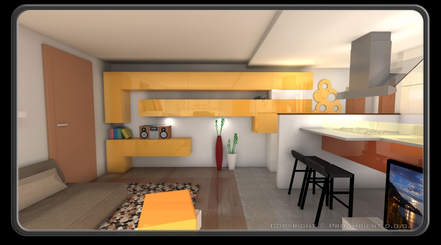 izris kuhinje načrtovanje kuhinje