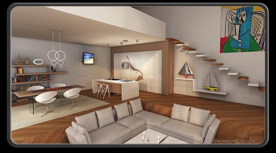 izris kuhinje načrt kuhinje vizualizacija