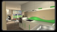 načrt kuhinje vizualizacija